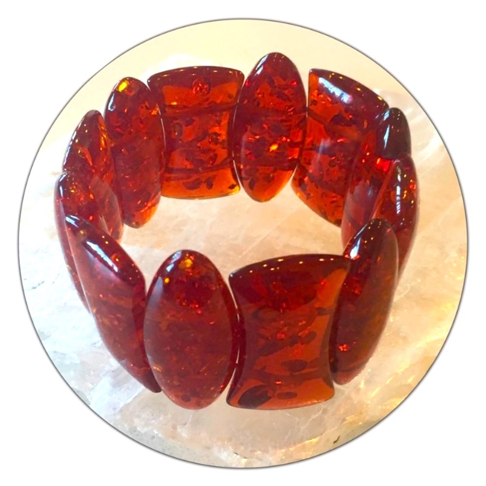 Baltic Amber stretch bracelet